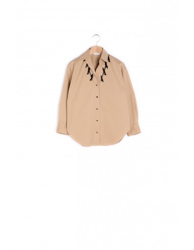 CHEMISE Beige Les êtres humains sont 