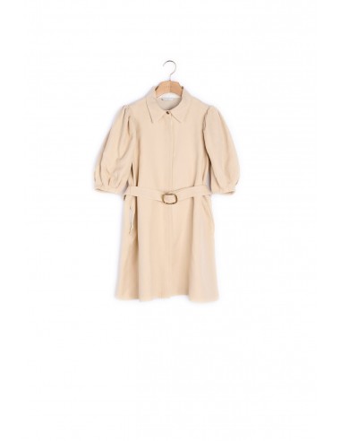 Robe manteau en coton et lin de la marque