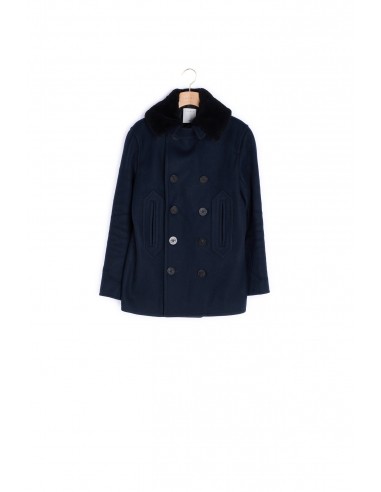 Manteau en drap de laine esprit caban pas cher chine