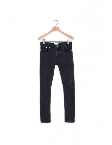 Jean noir destroy - Coupe skinny Véritable concentré